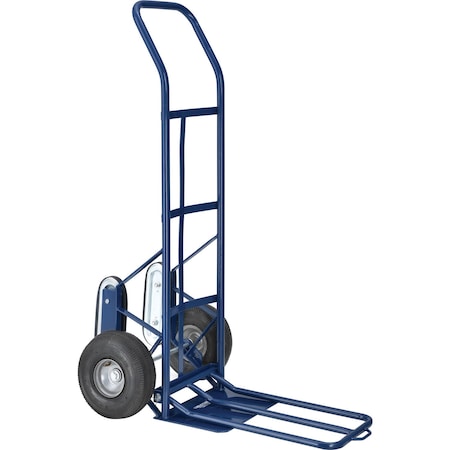Global Industrial Industrial Strength Steel Hand Truck with Curved Handle & Stair Climbers 241439